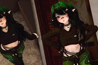 do vrchat avatar, furry avatar, vtuber, vr character, nsfw avatar, vrc avatar