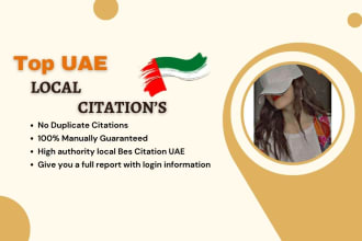 uae, dubai local citations and directory submissions for local SEO backlinks
