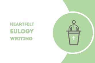 write your heartfelt eulogy or celebration of life speech