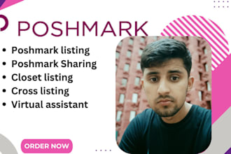 do  product listting for poshmark, crosslisting mercari