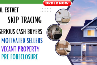 provide motivated seller and cash buyer leads with skip tracing