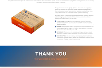 create landing page, single page, one page website professionally