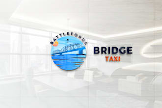 give excellent taxi, freight, towing and transport logo