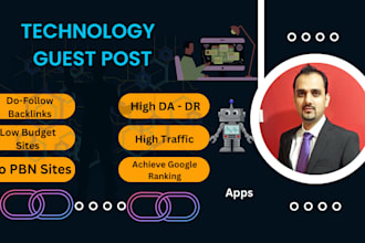 guest post tech and apps on technology websites backlinks
