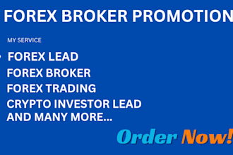 do forex broker promotion lead generation through forex trading