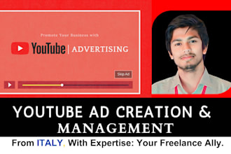 set up commercial youtube video ads to promote your business, product, channel