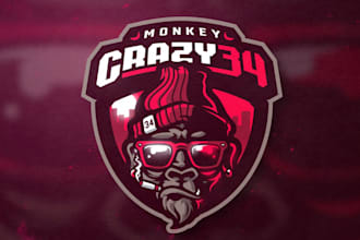 give creative gaming, twitch and youtube channel logo