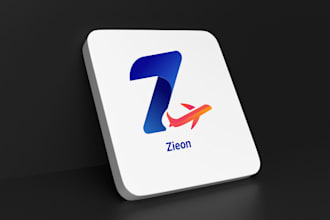 do eye catchy airline, aviation with original concept logo