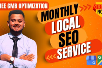 do complete monthly local SEO service with gbp optimization