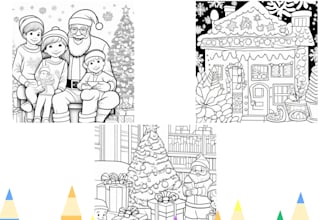design christmas coloring book pages for adults