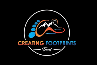 make a modern modern travel agency tourism and adventure logo design