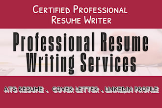 edit, update, rewrite or write professional ats resume, cover letter, linkedin
