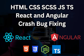 fix HTML, CSS, javascript, and react js issues and bugs