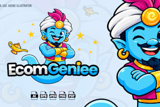 design a custom mascot logo for your brand