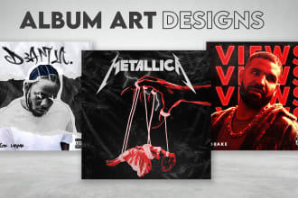 design a custom album cover art or single cover art