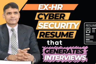 write cyber security resume, cover letter and optimize linkedin