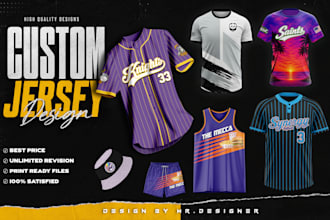 do custom jersey design or sublimation design