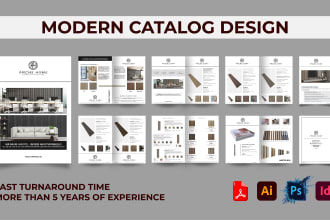 do professional product catalog, brochure, banner, or magazine design for you