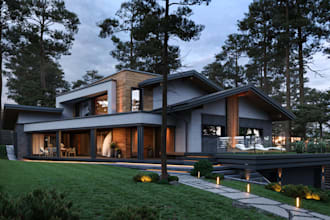 do 3d exterior home design elevation rendering modeling and visualization