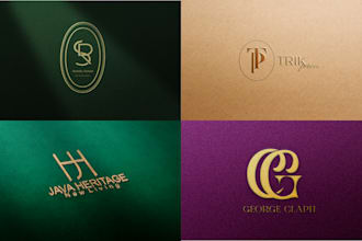do awesome luxury modern minimalist initial letter monogram clothing logo