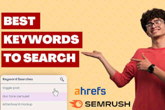 do SEO keyword research and give semrush ahrefs reports