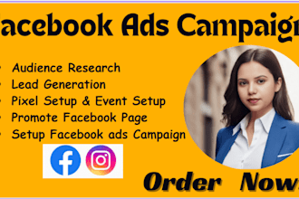 setup facebook ads campaign , fb marketing and advertising
