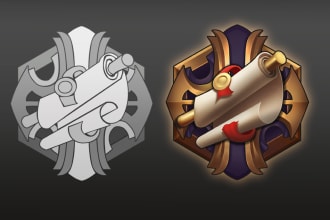 paint icon achievement game art mobile legend style