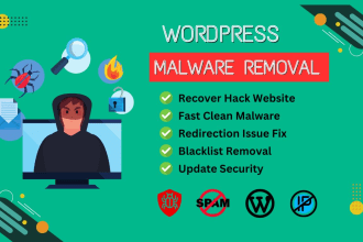 do wordpress malware removal, recover hacked wordpress websites, security
