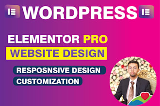 wordpress elementor design in low price