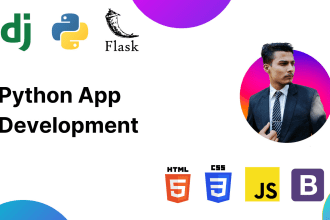 build your django or flask application