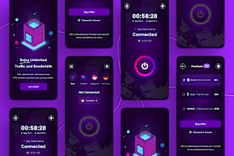 build a amazing vpn app for android and ios with admin panel