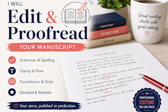 edit and proofread your manuscript