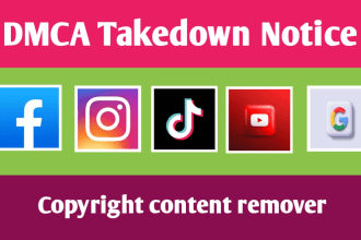 takedown harassing defaming report to tiktok,reddit,fb,yt,ig,google,x under dmca