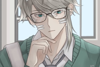 draw your character in anime style