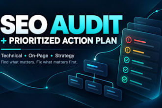 perform a technical SEO audit and create a prioritized action plan