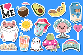 do custom sticker designs, typography for small business