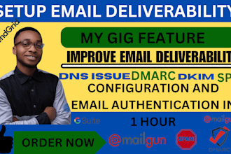 fix emails going to spam, improve email deliverability, spf, dkim and dmarc, dns
