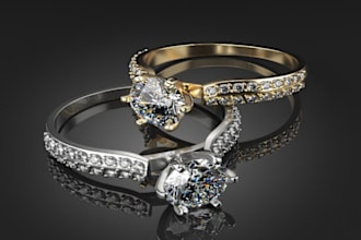 design 3d jewelry, cad models, 3d printing, 3d model, 3d product and render