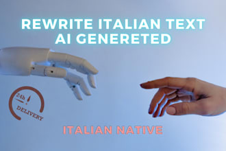 rewrite your italian text ai generated
