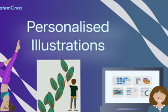 create personalised hand made illustrations