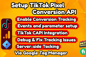 setup tiktok pixel conversion API with event deduplication via gtm