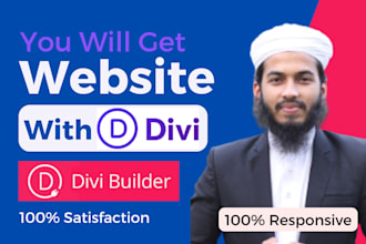 customize wordpress website using divi theme, divi expert