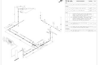 do piping 2d layout, isometric drawings in autocad