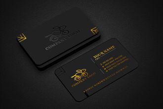 do luxury minimal styles business card and logo design