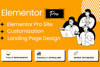 design wordpress website using elementor pro and fix issues