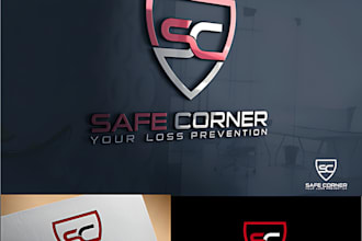 make a modern tech technology cyber security logo