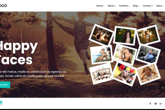 do photography website with online booking and clients management app