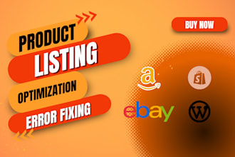 fix listing errors, optimize and product listing