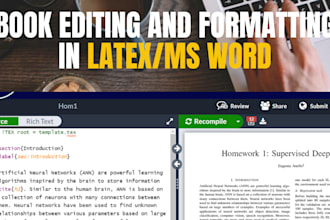 be your latex expert for formatting and proofreading