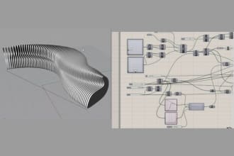 do parametric architecture 3d models, render using rhino and grasshopper